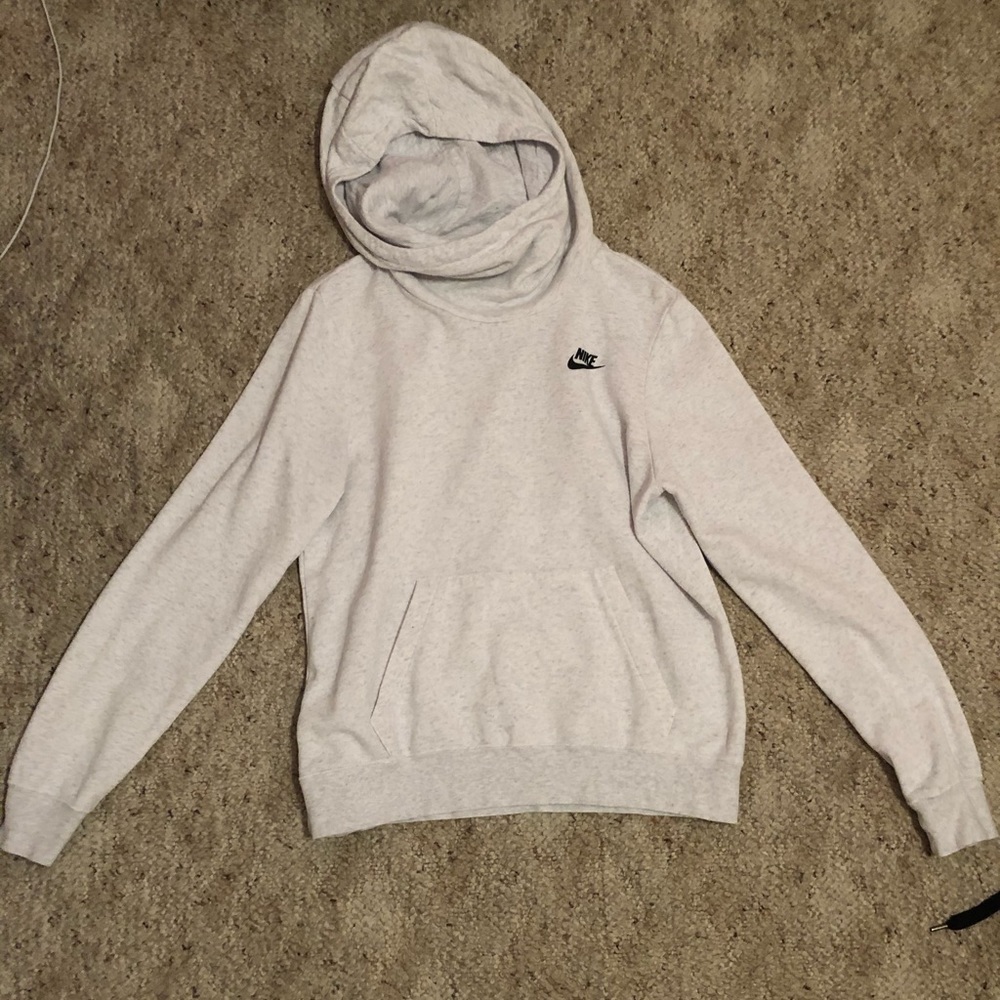 Light Grey Nike Hoodie w/ Cowl Neck